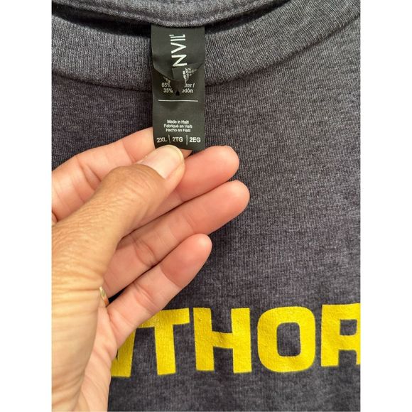 275. 5/$25 HAWTHORNE CAT Men’s Grey t-shirt 2XL - Picture 4 of 7